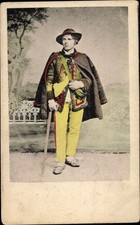 Ak Mann in polnischer Tracht -