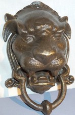 Türklopfer Gusseisen Löwenkopf Türbeschlag Türklingel