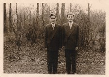 Vintage Foto Hübsche Jungen im feinen Anzug 50er Jahre