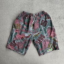 VINTAGE Herren Retro Beach Shorts Badehose Gr. 50 Badeshorts Boxer 23819 Grün