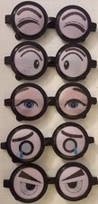 Scherzbrille rund Scherzartikel Party lachen Comic Spass Bar Augen Clown lustig