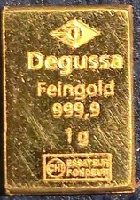 Degussa Feingold 1 Gram .9999