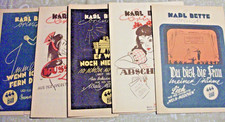 5 Stück Notenblätter KARL