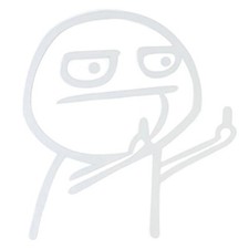 Sticker Mittelfinger