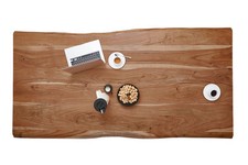 Baumkante Tischplatte Akazie 160 cm Natur ohne Bohrung B-WARE 41355