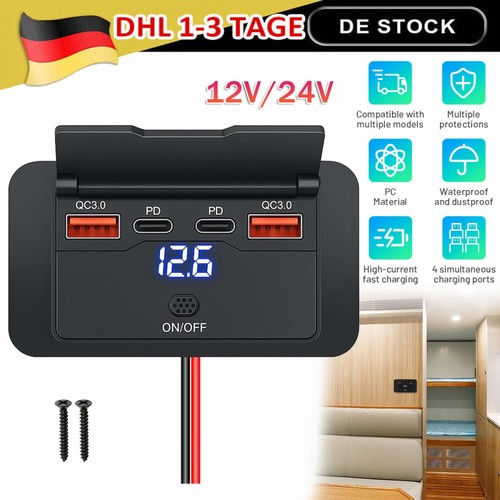 12v 24v usb auto kfz - qc,