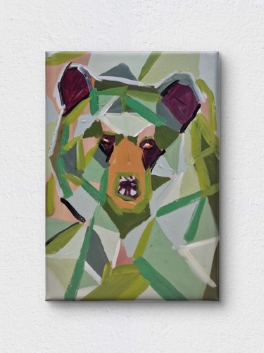 Kubistischer bär geometrisch - kubistischer,