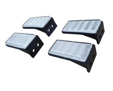 4x Rückstrahler weiß mit