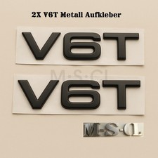 2X 3D V6T Metall Aufkleber