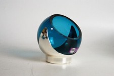 #10233 - QUIST Erdnussspender - Partykugel - Glas - blau