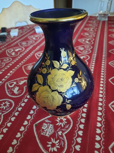 Blumenvase echtes kobaltblau - blumenvase,,