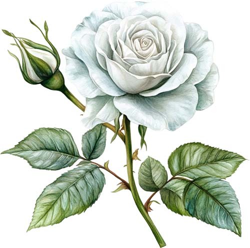 Aquarell blume rose - blume,