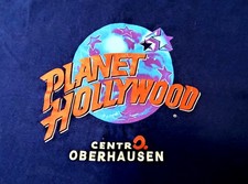 Vintage Planet Hollywood T-Shirt Blau Größe L aus dem Oberhausen Centro 1991