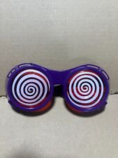 Hypie Spiralbrille lila – Lustige Karneval Brille Verkleidung, Party Nerd Kostüm