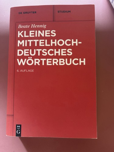 Kleines mittelhochdeutsches - kleines,