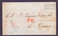 Faltbrief 1855 mit Stempel