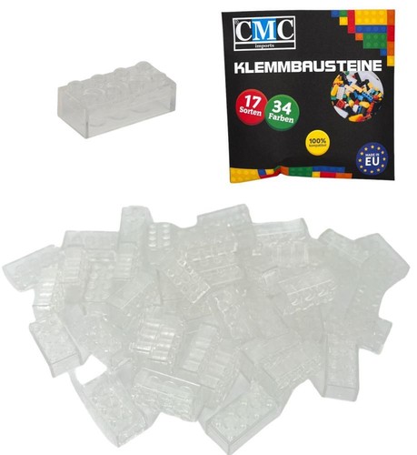 100 klemmbausteine clear - 100,