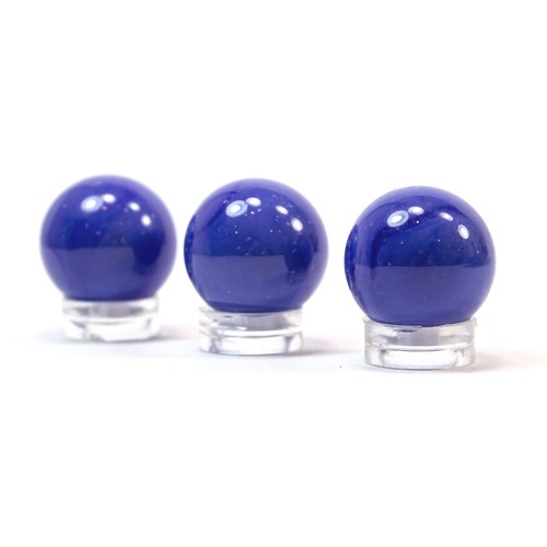 Glaskugel opak blau - opak,
