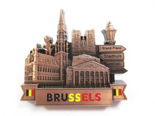 Brüssel metall magnet - brüssel,