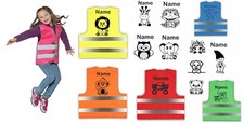 Bedruckte Kinderwarnweste reflektierende Warnweste + Druck bedruckte Signalweste