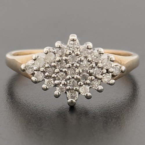 Cluster diamantring kt - cluster-diamantring, 9