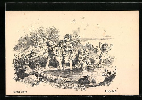 Künstler ludwig richter - künstler-ak,