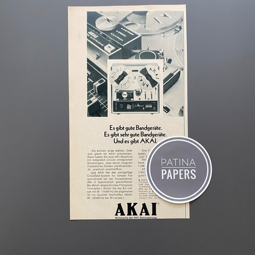 1971 akai bandgeräte tonband - 1971,