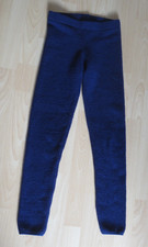 Leggings Kuschel -  Fleece Hose - Gr 34  36 - warm - marine blau