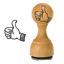 Der Daumen Lehrerstempel