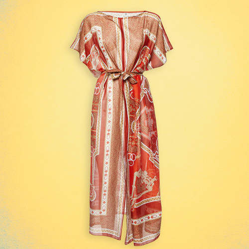 Strand kaftan kleid baumwolle - kleid,