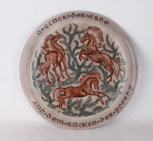 Großer majolika wandteller - großer,