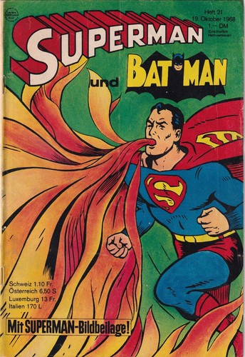 Superman 1968 mit poster - 21,