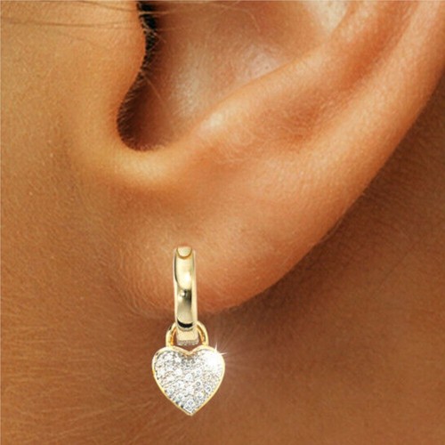 Creolen 585 gold diamanten - gold,