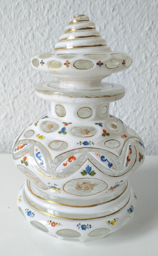 Biedermeier glas flakon - glas,