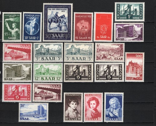 Saarland 1952 verschiedene - 1952,,