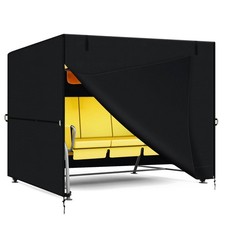 Hollywoodschaukel Abdeckung 180x120x160 cm Wasserdicht UV-Schutz Schwarz