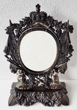 Antiker Herrenspiegel - Militaria Motive - Gusseisen zur Reichsgründung um 1870