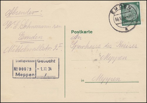 Hindenburg ef postkarte - 6,