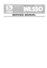 Service Manual-Anleitung für Luxman WL-550 
