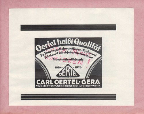 Gera werbung 1928 carl - gera,, 1928,