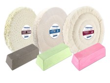 6-tlg. Edelstahl Polierset