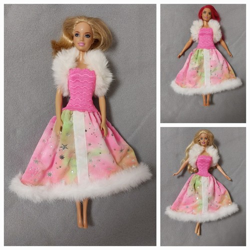 Barbie curvy kleid - kleid, puppen