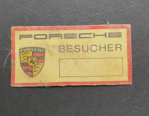 Porsche 1950s besucherausweis - porsche,