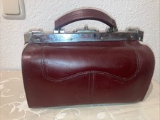 Doktortasche Hebammentasche Arzt Echt Leder Vintage Handtasche