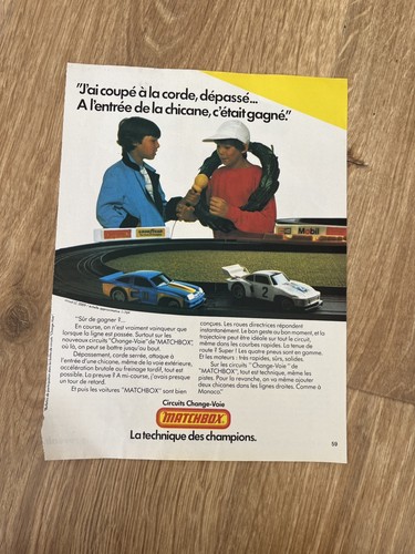 Vintage werbung 1978 matchbox - vintage,