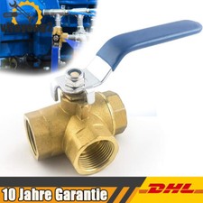 Dreiwegeventil Innengewinde Wasserrohr Kugelhahn T-Port Hebelgriff DN20 3/4''