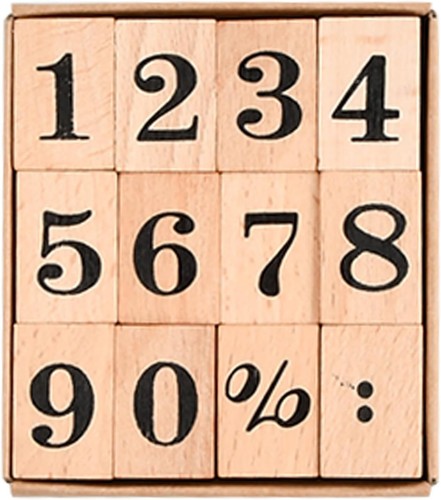 Holzstempel set 12er - holzstempel, holz