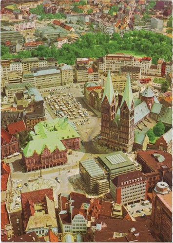 Postkarte ansichtskarte bremen - postkarte,
