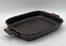 Vintage Melitta Friesland Katengeschirr Auflauf Form 29 cm Dunkel Braun