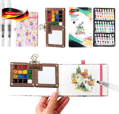 Reise aquarellset mit - aquarellset,